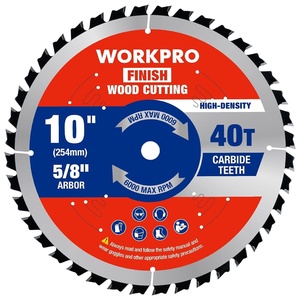 image:imageWORKPRO 10 Inch Woodworking Circular Saw Blade 80T Ultra Fine Finish Cabinetry Thin Kerf Carbide Tipped ATB Tooth 1Pack10 Inch