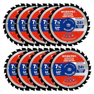image:imageWORKPRO 10 Inch Woodworking Circular Saw Blade 80T Ultra Fine Finish Cabinetry Thin Kerf Carbide Tipped ATB Tooth 1Pack725 Inch