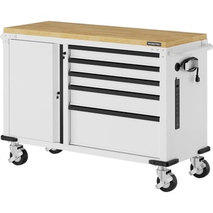image:imageWORKPRO 62 x 20 7Drawer amp 2Door Rolling Tool Chest Mobile Tool Storage Cabinet with Power Strip Locking System Heavy Duty Rolling Cabinet for Garage amp Home 1000 lbs Capacity Blue amp BlackWhite