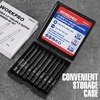 image:imageWORKPRO 10PCS Slotted Phillips Screwdriver Bit Set Magnetic 14 Hex Shank  S2 Steel Impact Driver Bits Storage Box CNC Precision Machining Heat TreatedPhillipsslotted