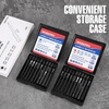 image:imageWORKPRO 10PCS Slotted Phillips Screwdriver Bit Set Magnetic 14 Hex Shank  S2 Steel Impact Driver Bits Storage Box CNC Precision Machining Heat TreatedHex