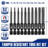 image:imageWORKPRO 10PCS Slotted Phillips Screwdriver Bit Set Magnetic 14 Hex Shank  S2 Steel Impact Driver Bits Storage Box CNC Precision Machining Heat TreatedTorx