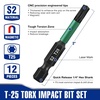 image:imageWORKPRO 12PCS 2 T25 Torx Magnetic Impact Screwdriver Bit Set  CNC Machined S2 Steel Tips with Magnetism 14 Hex Shank Star Driver Bit Long Impact Screwdriving Bits with Storage Box2 in