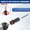 image:imageWORKPRO CRMO 3Piece 14 38 12Inch QuickRelease Bit Holder Set  CRMO 3Size Set with OneHanded Quick Release BallLock Retention and Case Adapts 14 38 and 12Inch Drives to Hex Bits14 inch  38 inch  12 inch