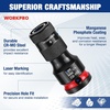 image:imageWORKPRO CRMO 3Piece 14 38 12Inch QuickRelease Bit Holder Set  CRMO 3Size Set with OneHanded Quick Release BallLock Retention and Case Adapts 14 38 and 12Inch Drives to Hex Bits14 inch  38 inch  12 inch