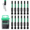 image:imageWORKPRO 12PCS 2 T25 Torx Magnetic Impact Screwdriver Bit Set  CNC Machined S2 Steel Tips with Magnetism 14 Hex Shank Star Driver Bit Long Impact Screwdriving Bits with Storage Box2 in