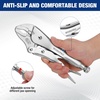 image:imageWORKPRO 5Piece Locking Pliers Set Vice Grips with Chromevanadium Steel  5710 inch Curved Jaw Pliers 659 inch Long Nose Pliers5PC pliers