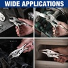image:imageWORKPRO 5Piece Locking Pliers Set Vice Grips with Chromevanadium Steel  5710 inch Curved Jaw Pliers 659 inch Long Nose Pliers5PC pliers