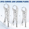 image:imageWORKPRO 5Piece Locking Pliers Set Vice Grips with Chromevanadium Steel  5710 inch Curved Jaw Pliers 659 inch Long Nose Pliers5PC pliers