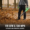 image:imageWORKPROX 20V Cordless Leaf Blower with Battery 138MPH 170CFM138MPH 170CFM