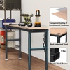 image:imageWORKPRO 96 Adjustable Workbench Power Outlet amp Pegboard 4000LBS Capacity6FT workbench