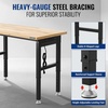 image:imageWORKPRO 96 Adjustable Workbench Power Outlet amp Pegboard 4000LBS Capacity8FT workbench