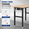 image:imageWORKPRO 96 Adjustable Workbench Power Outlet amp Pegboard 4000LBS Capacity8FT workbench