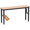 image:imageWORKPRO 96 Adjustable Workbench Power Outlet amp Pegboard 4000LBS Capacity6FT workbench