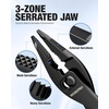 image:imageWORKPRO 45 Inch Long Nose Slip Joint Pliers Small Pliers for Tight SpacesBlack