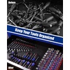 image:imageWORKPRO 8Piece Magnetic Socket amp Screwdriver Organizer QuickRelease Rail6pc Socket Rail  2pc Screwdriver Rail