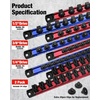 image:imageWORKPRO 8Piece Magnetic Socket amp Screwdriver Organizer QuickRelease Rail6pc Socket Rail  2pc Screwdriver Rail