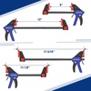 image:imageWORKPRO Mini Bar Clamps for Woodworking 6PC OneHanded SpreaderBar Clamp 6Inch 4 LightDuty QuickChange Wood Clamps Set and 6Inch 2 Mini F Clamp 150 lbsamp50 lbsBlue