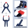 image:imageWORKPRO Mini Bar Clamps for Woodworking 6PC OneHanded SpreaderBar Clamp 6Inch 4 LightDuty QuickChange Wood Clamps Set and 6Inch 2 Mini F Clamp 150 lbsamp50 lbsBlue
