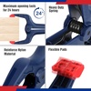 image:imageWORKPRO Mini Bar Clamps for Woodworking 6PC OneHanded SpreaderBar Clamp 6Inch 4 LightDuty QuickChange Wood Clamps Set and 6Inch 2 Mini F Clamp 150 lbsamp50 lbsBlue