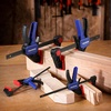 image:imageWORKPRO Mini Bar Clamps for Woodworking 6PC OneHanded SpreaderBar Clamp 6Inch 4 LightDuty QuickChange Wood Clamps Set and 6Inch 2 Mini F Clamp 150 lbsamp50 lbsBlue