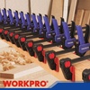 image:imageWORKPRO Mini Bar Clamps for Woodworking 6PC OneHanded SpreaderBar Clamp 6Inch 4 LightDuty QuickChange Wood Clamps Set and 6Inch 2 Mini F Clamp 150 lbsamp50 lbsBlue