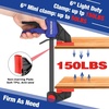 image:imageWORKPRO Mini Bar Clamps for Woodworking 6PC OneHanded SpreaderBar Clamp 6Inch 4 LightDuty QuickChange Wood Clamps Set and 6Inch 2 Mini F Clamp 150 lbsamp50 lbsBlue