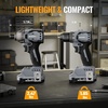 image:imageWORKPROX 20V Cordless Drill amp Impact Driver Combo Kit with 2 Batteries