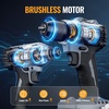 image:imageWORKPROX 20V Cordless Drill amp Impact Driver Combo Kit with 2 Batteries