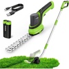 image:imageWORKPRO 72V 2in1 Cordless Hedge Trimmer amp Grass ShearsLong Handle Grass Shear