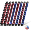 image:imageWORKPRO 8Piece Magnetic Socket amp Screwdriver Organizer QuickRelease Rail6pc Socket Rail  2pc Screwdriver Rail
