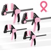 image:imageWORKPRO Mini Bar Clamps for Woodworking 6PC OneHanded SpreaderBar Clamp 6Inch 4 LightDuty QuickChange Wood Clamps Set and 6Inch 2 Mini F Clamp 150 lbsamp50 lbsPink