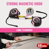 image:imageWORKPRO 16FT Tape Measure with Fractions 3 Brakes Retractable Measuring Tape Compact Measurement Tape with Magnetic Hook Nylon Coating Blade Accuracy 132 Pink16FT