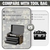 image:imageWORKPRO Metal Mini Tool Box with 2 Drawers and Top StorageGreen Camo