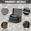image:imageWORKPRO Metal Mini Tool Box with 2 Drawers and Top StorageGreen Camo