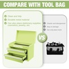 image:imageWORKPRO Metal Mini Tool Box with 2 Drawers and Top StorageMacaron Green