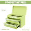 image:imageWORKPRO Metal Mini Tool Box with 2 Drawers and Top StorageMacaron Green