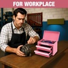image:imageWORKPRO Metal Mini Tool Box with 2 Drawers and Top StoragePink