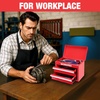 image:imageWORKPRO Metal Mini Tool Box with 2 Drawers and Top StorageRed