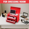 image:imageWORKPRO Metal Mini Tool Box with 2 Drawers and Top StorageRed