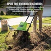 image:imageWORKPRO Corded Electric Garden Tiller amp Cultivator 16 Tilling Width amp 87 Depth 125A Corded Rototiller 6 Steel Tines 4Position Adjustable Wheels for Garden Lawn amp Flower Beds