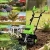 image:imageWORKPRO Corded Electric Garden Tiller amp Cultivator 16 Tilling Width amp 87 Depth 125A Corded Rototiller 6 Steel Tines 4Position Adjustable Wheels for Garden Lawn amp Flower Beds