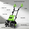 image:imageWORKPRO Corded Electric Garden Tiller amp Cultivator 16 Tilling Width amp 87 Depth 125A Corded Rototiller 6 Steel Tines 4Position Adjustable Wheels for Garden Lawn amp Flower Beds