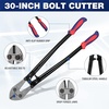 image:imageWORKPRO 24 and 30 Bolt Cutters with Chrome Molybdenum Steel Blades Soft Rubber Grips Cut Chain Wire Screw Rivet