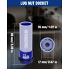 image:imageWORKPRO 4Piece Low Profile Impact Socket Adapter Set and 12 Drive 17mm Lug Nut Impact Duty Socket