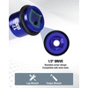 image:imageWORKPRO 4Piece Low Profile Impact Socket Adapter Set and 12 Drive 17mm Lug Nut Impact Duty Socket