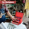 image:imageWORKPRO Mini Metal Tool Box amp EverBrite Zoomable Spot Light