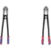 image:imageWORKPRO 24 and 30 Bolt Cutters with Chrome Molybdenum Steel Blades Soft Rubber Grips Cut Chain Wire Screw Rivet