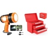 image:imageWORKPRO Mini Metal Tool Box amp EverBrite Zoomable Spot Light