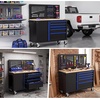 image:imageWORKPRO 52 x 20 Rolling Tool Chest with Pegboard 5Drawer amp 1DoorBlue  Black